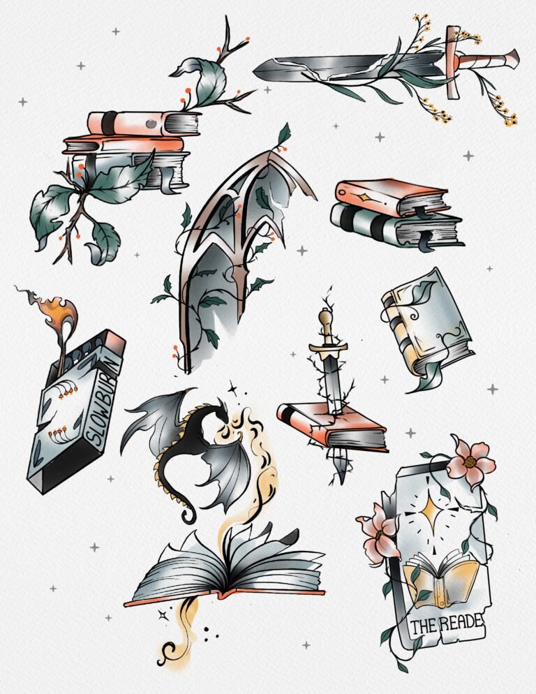 Book-Themed Fantasy Tattoos in Manchester, CT: Book Fest Flash Event 2026